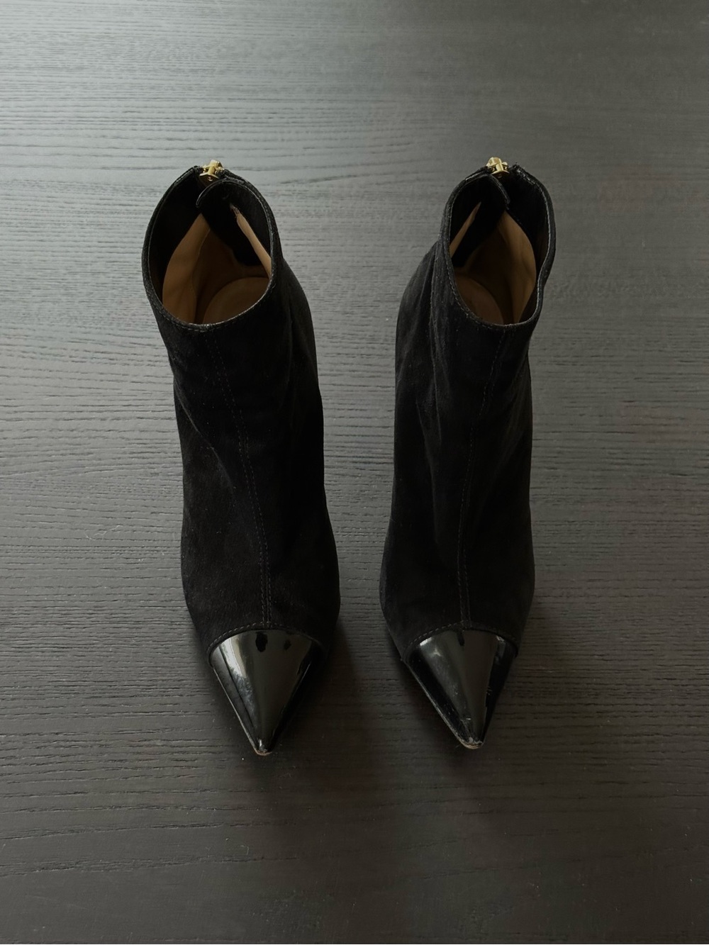 Manolo Blahnik Black Cap Toe Boots